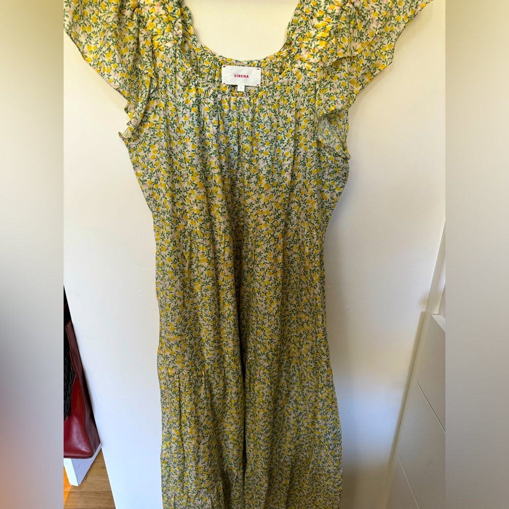 Xirena Yellow Floral Maxi Dress